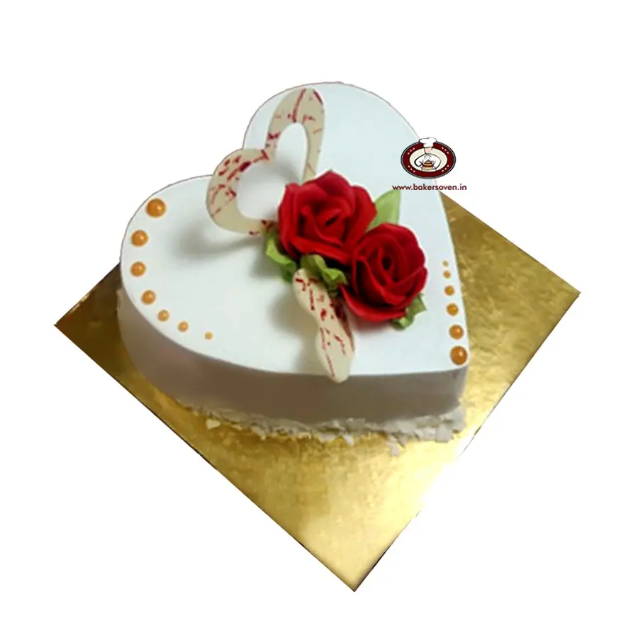 Heart Shape Pineapple Cake