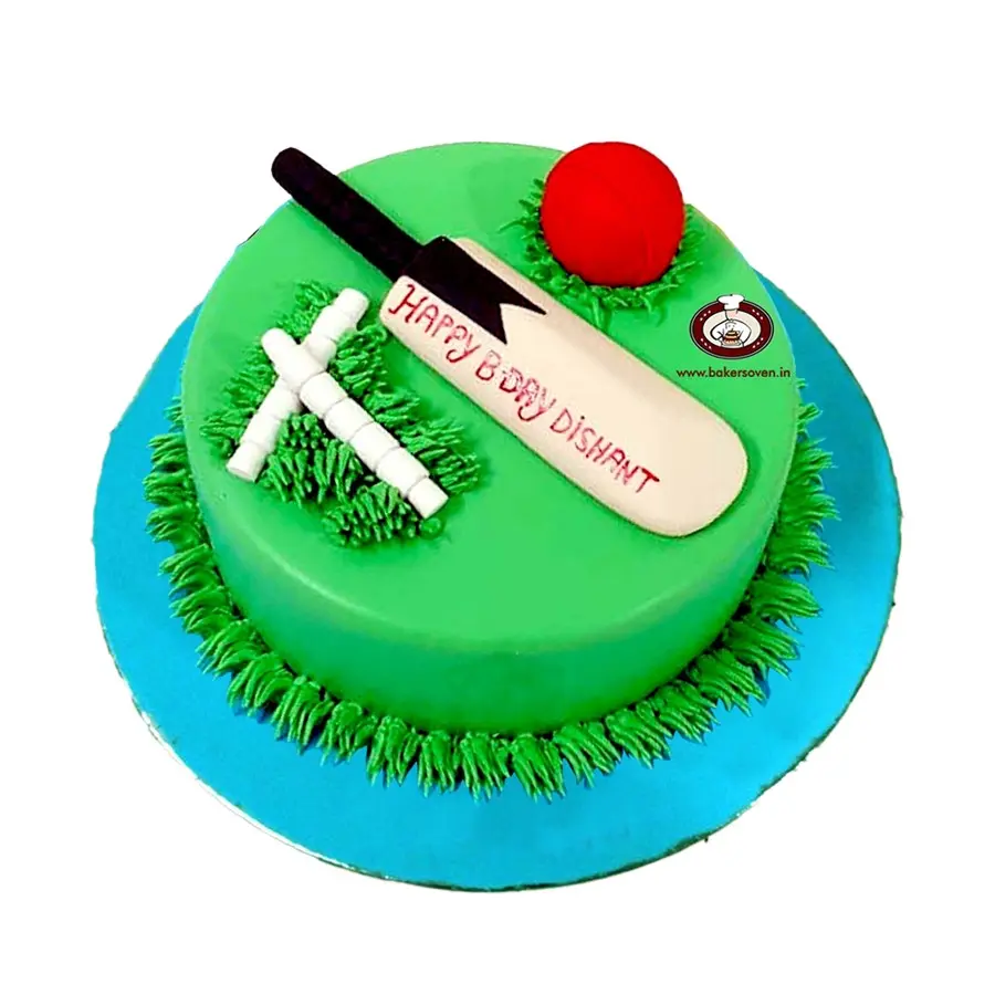 Bat & Ball Cricket Cake