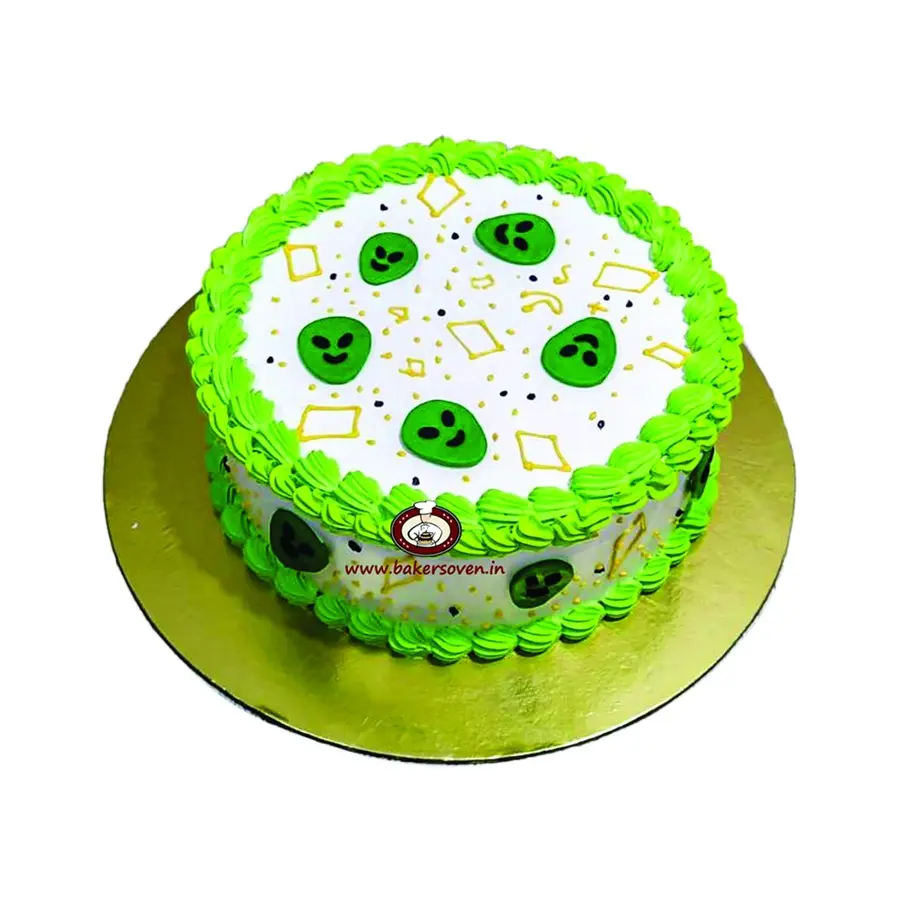 Halloween Spookey Faces Cake