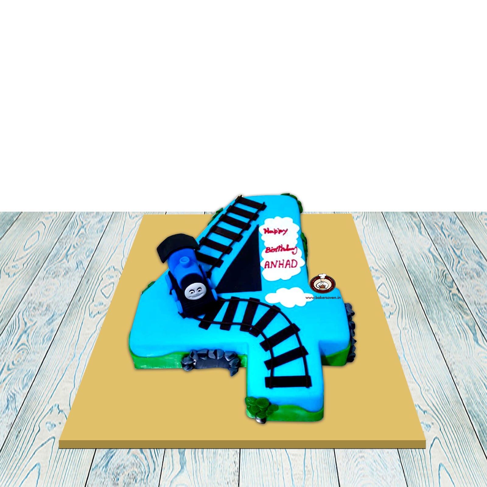 4 Number Train Cake