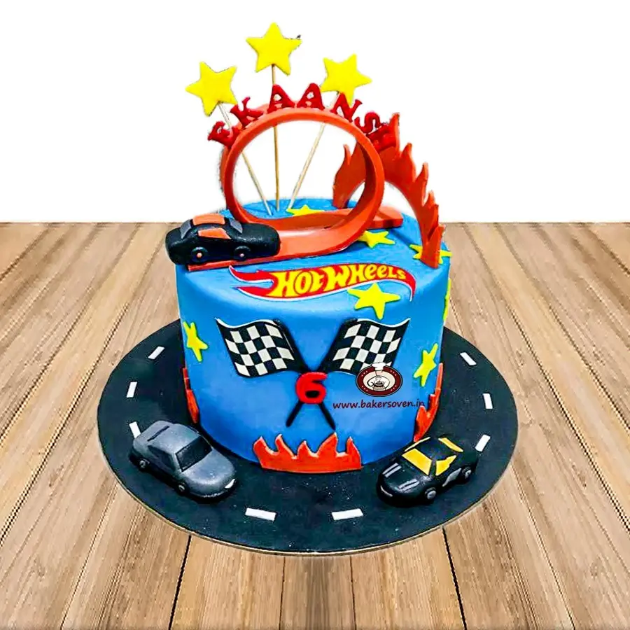 Hot Wheels Car Cake