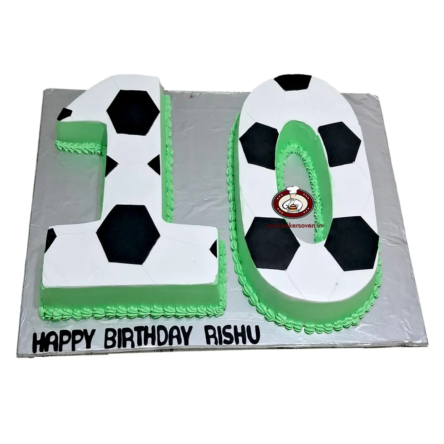 10 Number Football Cake