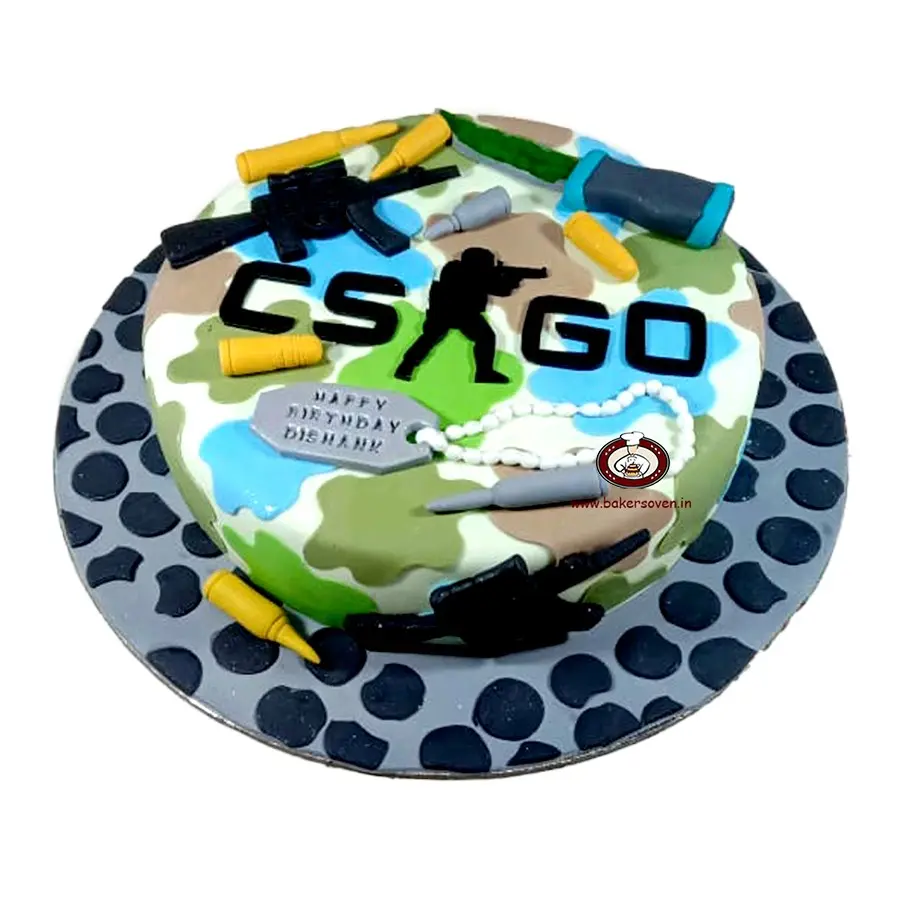 CS GO Game Theme Cake