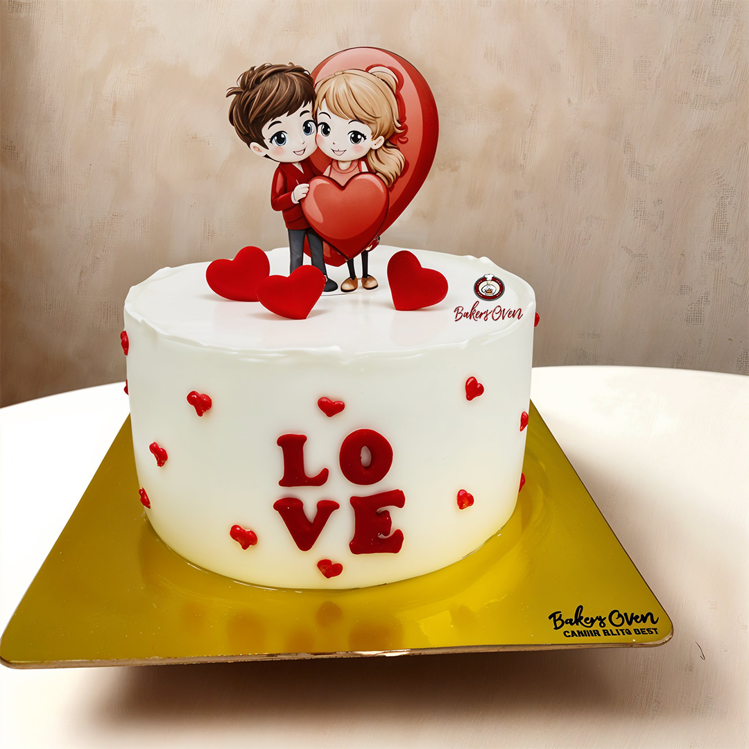 Red velvet Valentine’s cake
