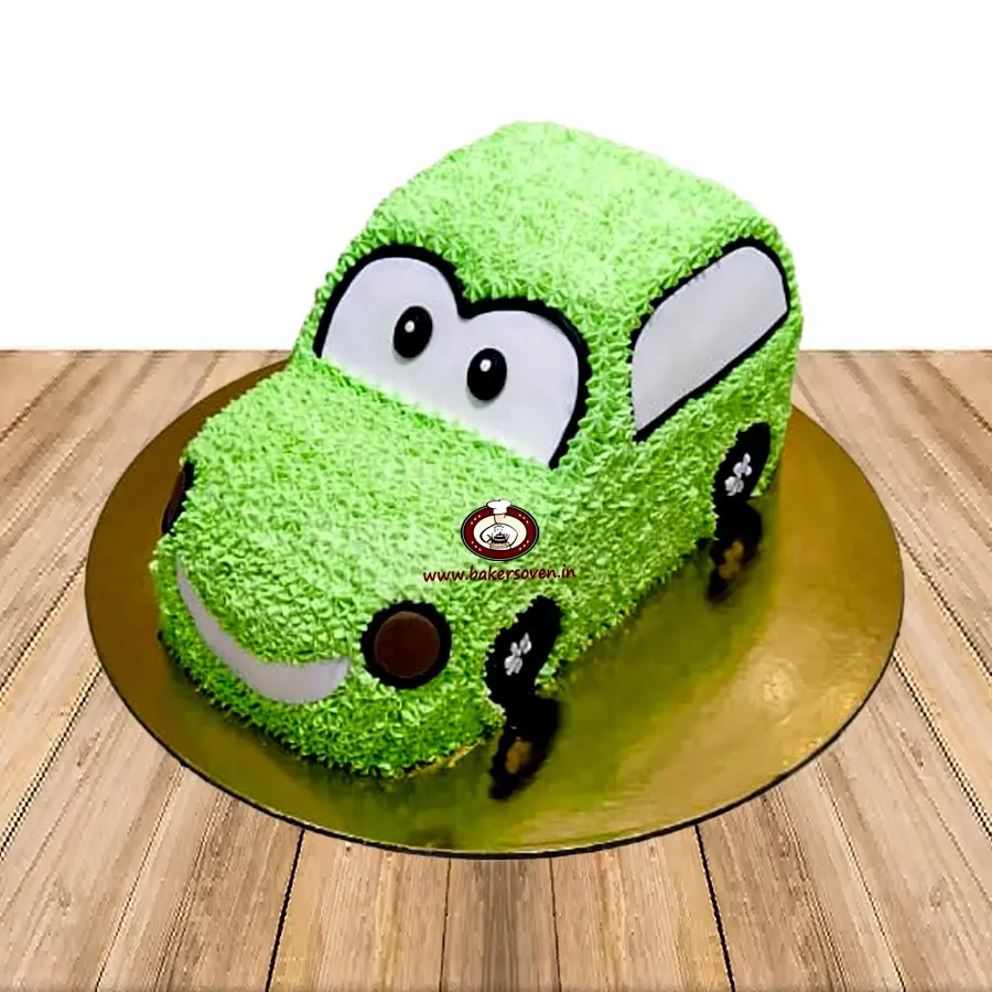 Green Car Cake