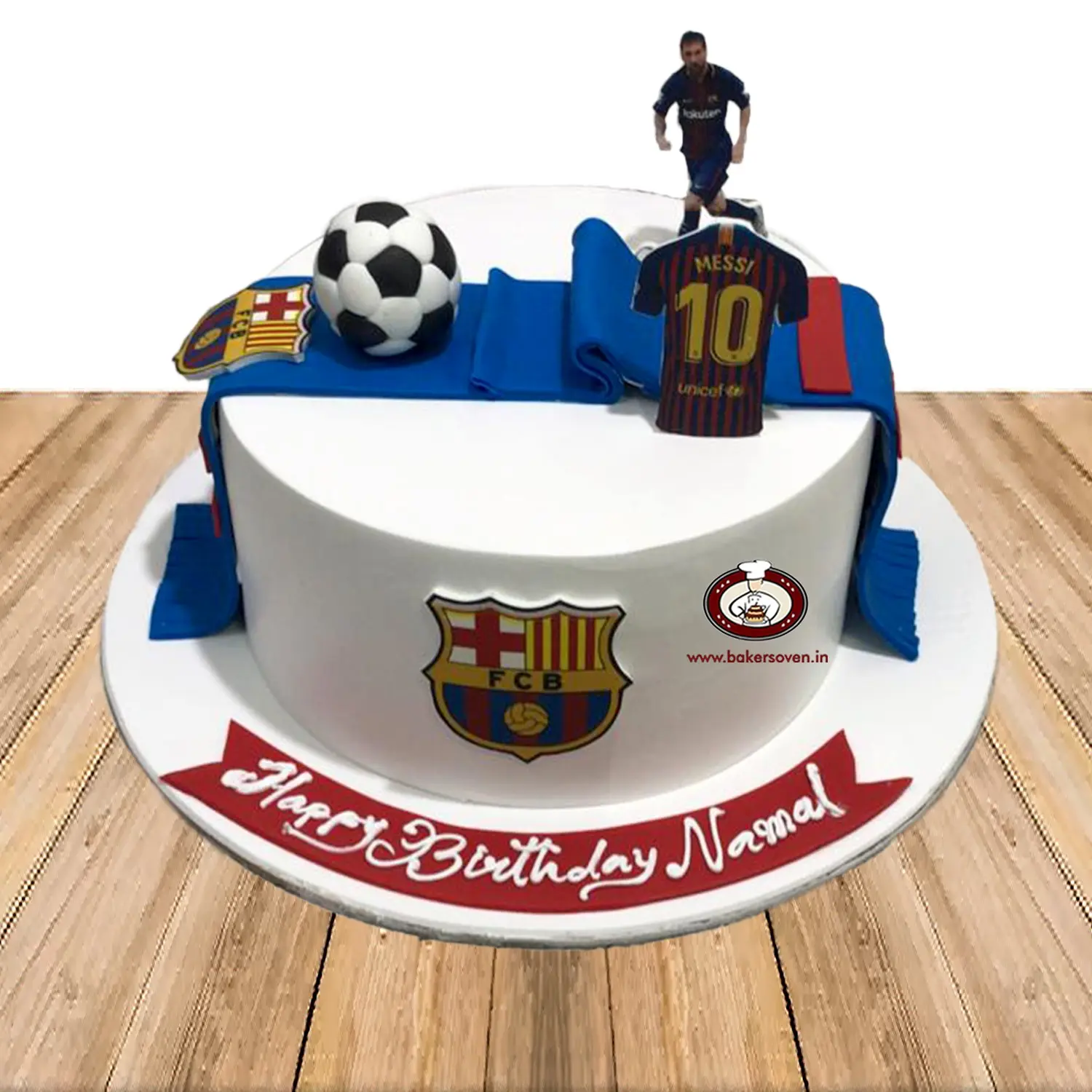 FCB Football Cake