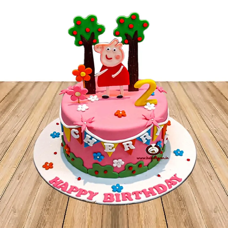 Peppa Pig Tree Cake