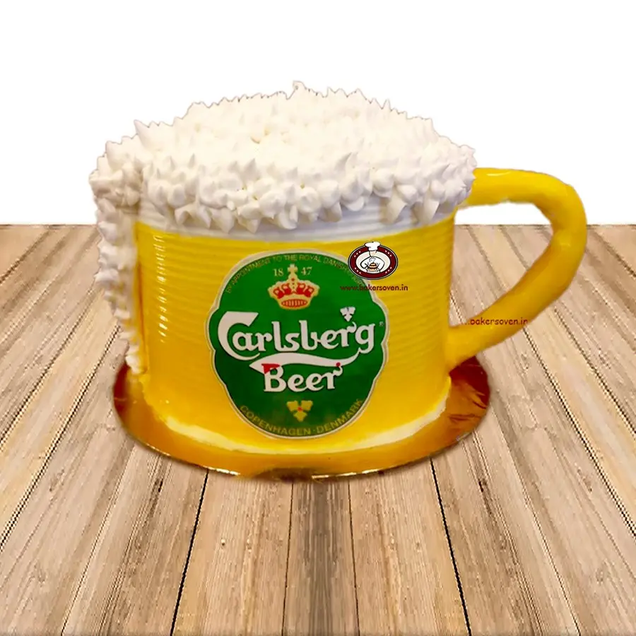 Carlsberg Beer Mug Cake