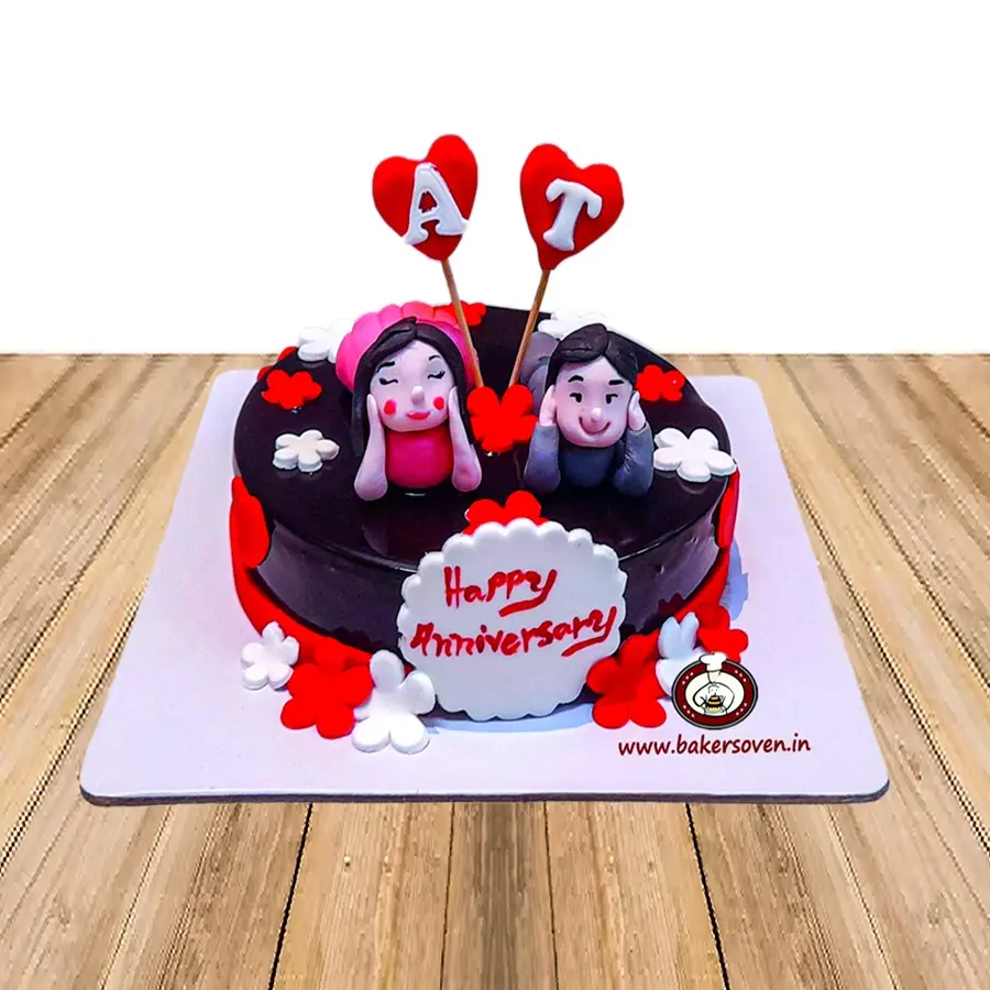 Cute Couple Cake