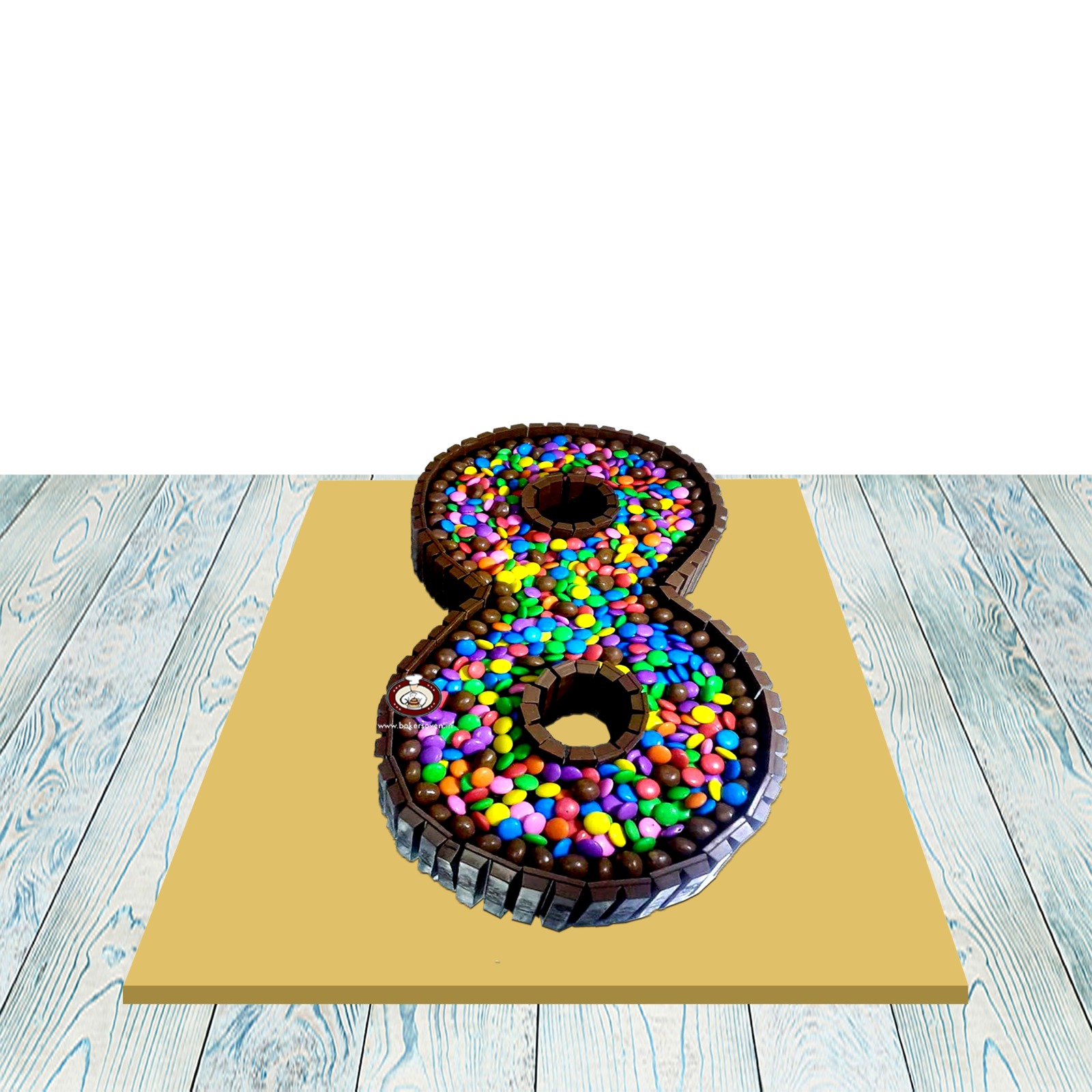 8 Number Kit Kat Gems Cake