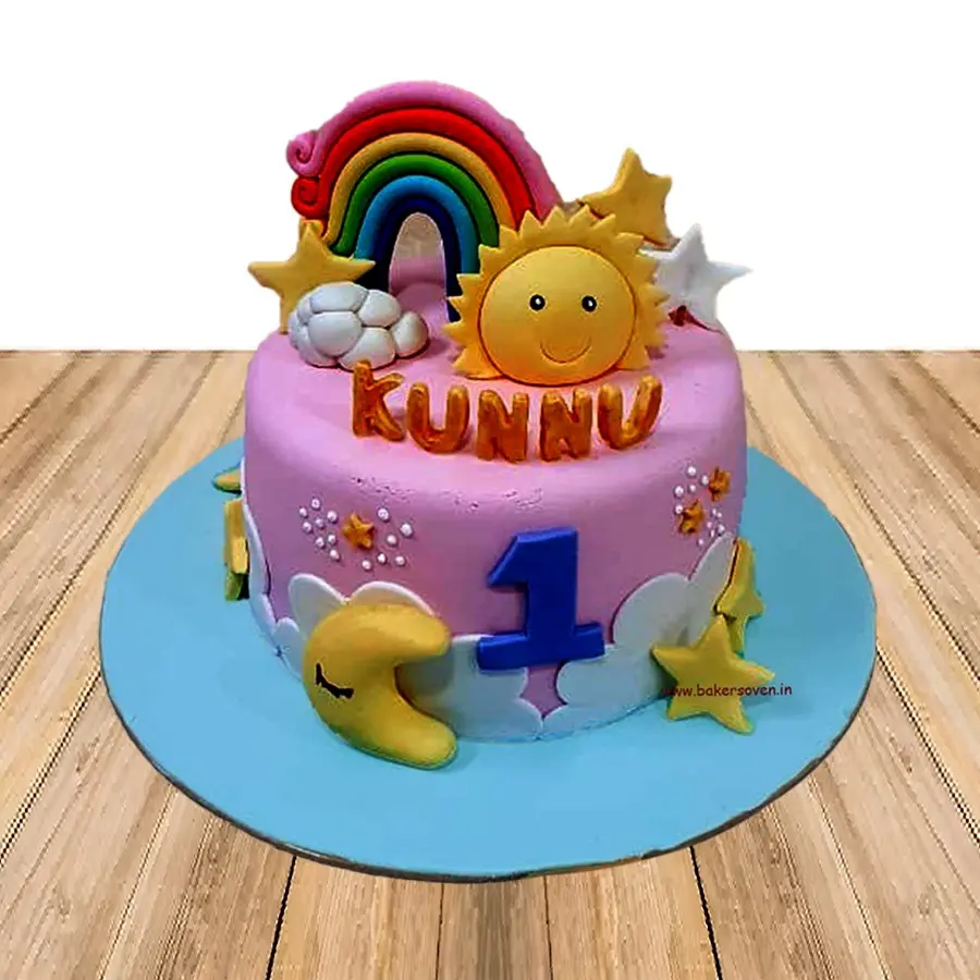 Sun , Star & Moon Cake