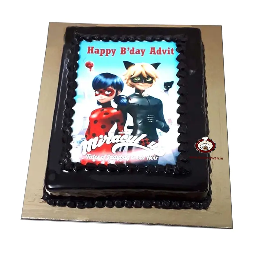 Miraculous Ladybug Photo Cake