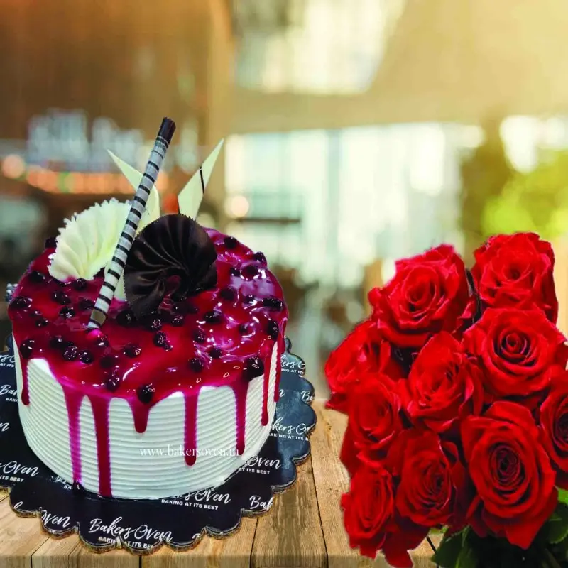 Blueberry Cake Along 10 Roses