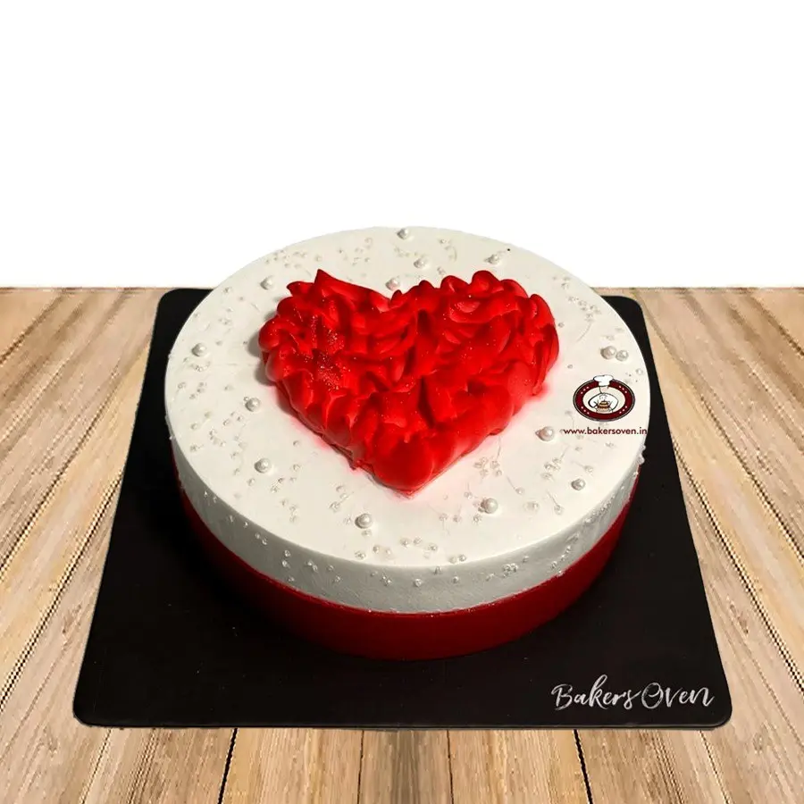 Red Heart Wave Cake