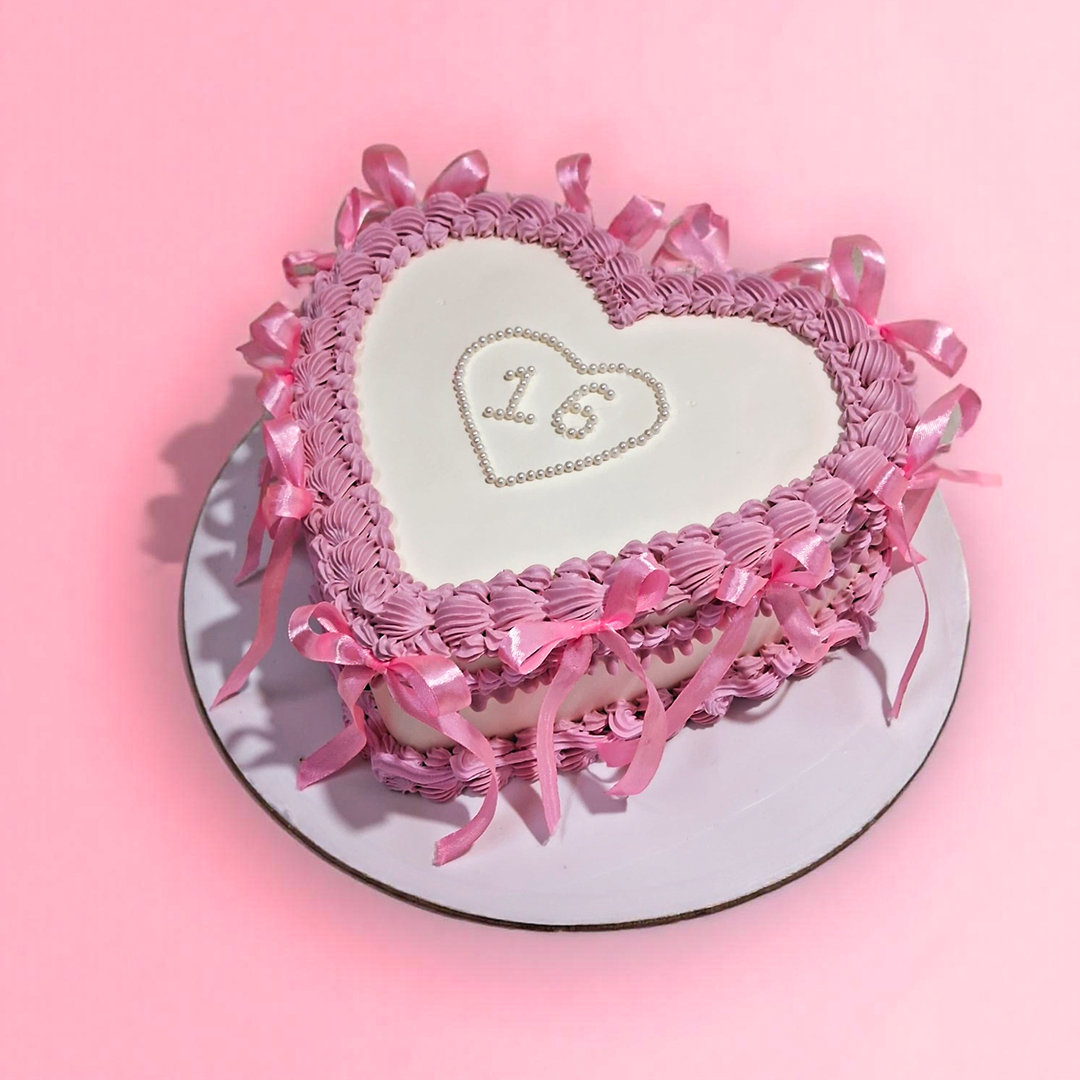 Heart shaped chocolate cake for Valentine’s