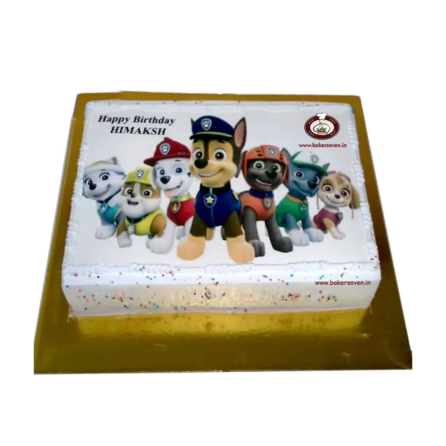 Paw Patrol Photo Cake A